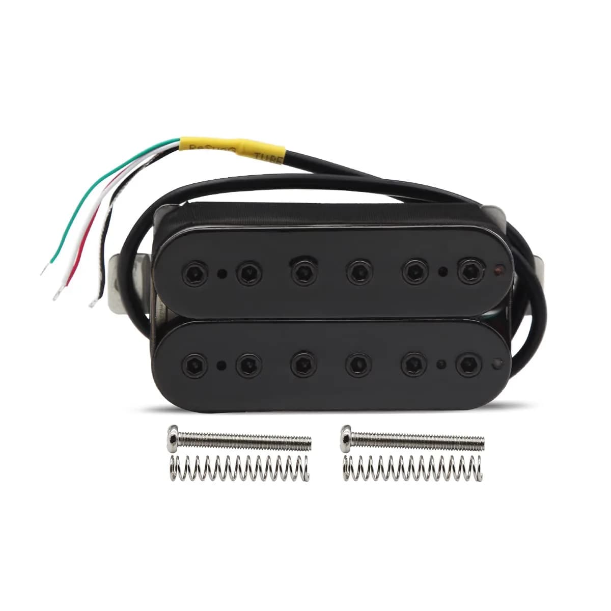 FLEOR Alnico 5 Bridge Humbucker Pickup 15-16K Black | High Output for Electric Guitars - main product image