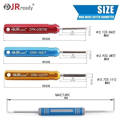 JRready ST5231 Deutsch Pin Removal Tool Set for Connectors | Durable Stainless Steel & Aluminum thumbnail 2