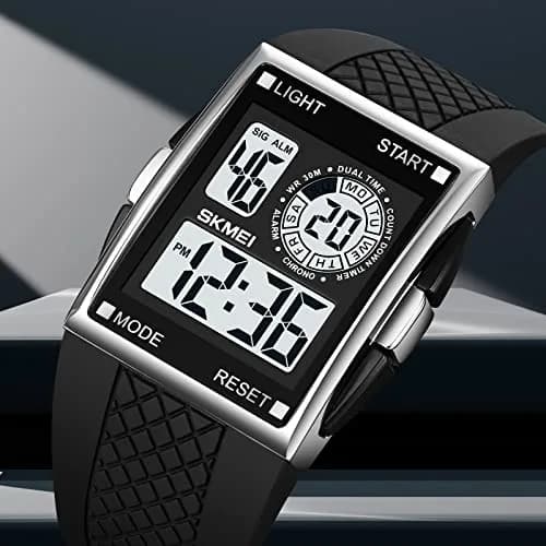 Gosasa Men Digital Military Watch 34mm | Waterproof LED Airplane Design thumbnail 6