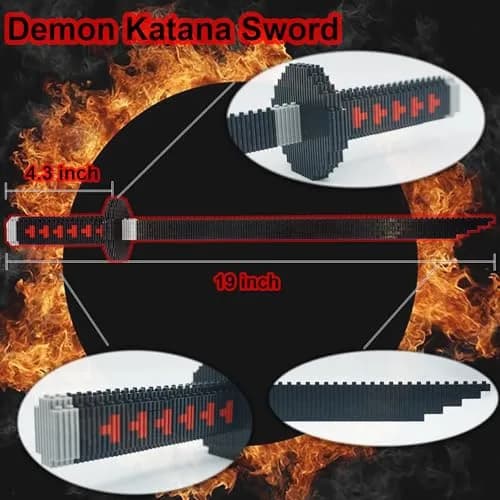 Beego Zenitsu Sword Building Kit Set 1000+ Pieces | ASTM-Tested Educational Toy thumbnail 3