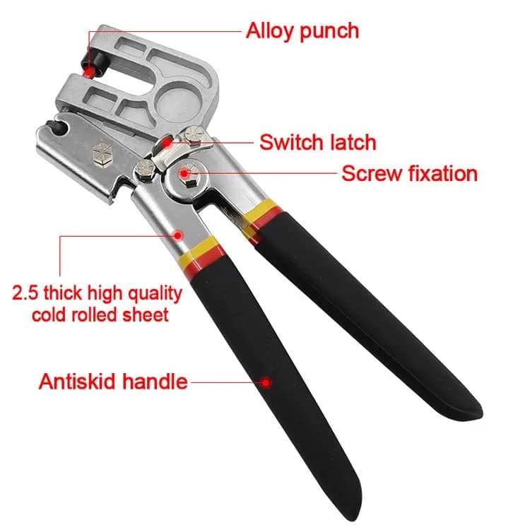 Yuudar 10 Inch High-Carbon Steel Metal Steel Stud Crimper | Heavy-Duty Hand Tool for Framing & Drywall thumbnail 2