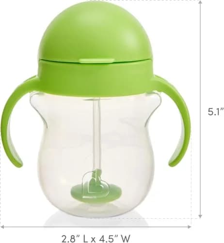 Munchkin Any Angle Sippy Cups, 7 Ounce | Leak-Proof, 2 Pack, Pink/Purple, BPA-Free thumbnail 7