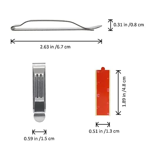 BORING PRODUCT Attachable Pocket Clip Replacement for Smartphones, 1 Pack Silver | Attaches Instantly to Pockets, Belts, Straps thumbnail 2