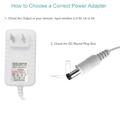 PDEEY 5V Baby Swing Power Cord | Compatible for Graco & Nova Baby Swing, 6ft Cable, 5V 1-2A Output, No LED Indicator thumbnail 4