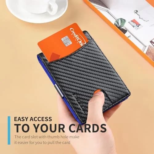 RUNBOX Slim Money Clip Wallets for Men and Teen Boys RFID Blocking 11 Card Holder Small Leather Bifold thumbnail 4