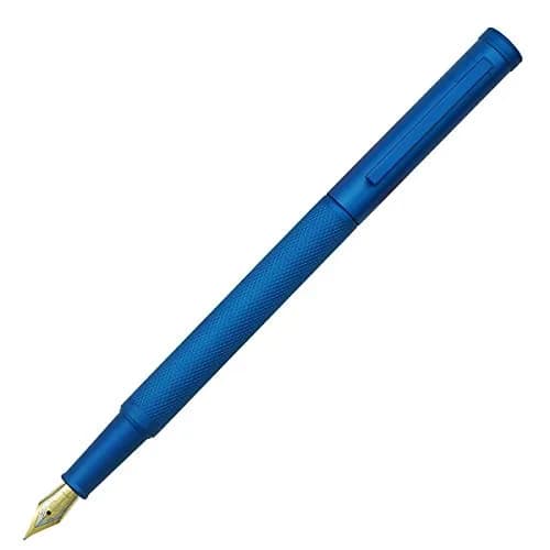 erofa Sky Blue M Nib Fountain Pen with Bamboo Clip, Silver Aluminum Alloy Writing Pen 135mm thumbnail 2