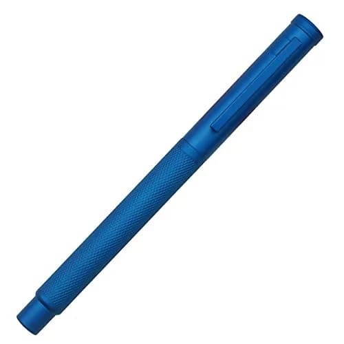erofa Sky Blue M Nib Fountain Pen with Bamboo Clip, Silver Aluminum Alloy Writing Pen 135mm thumbnail 3