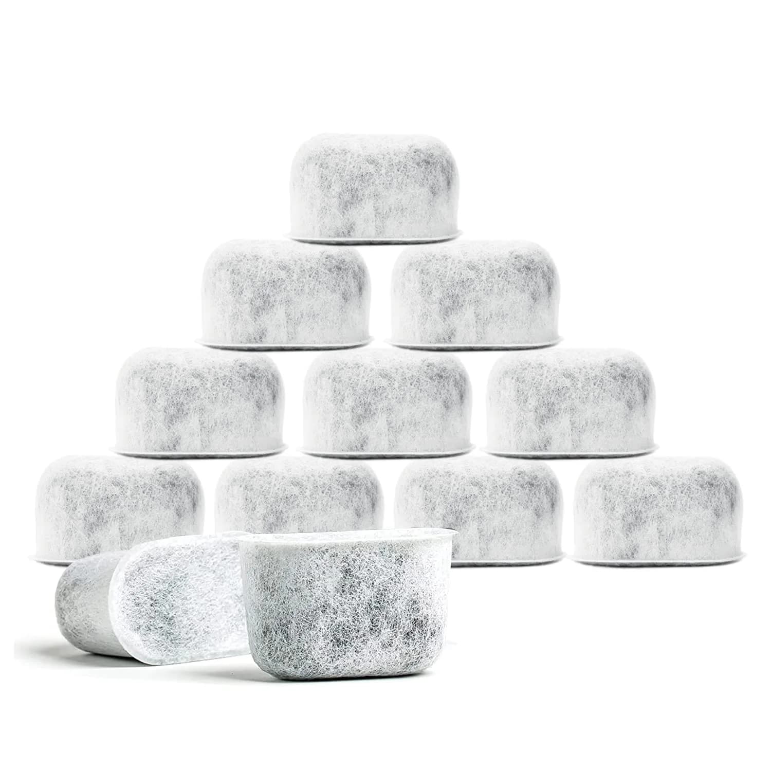 BRENSTEN 12-Pack Replacement Charcoal Water Filters for Breville & Keurig Coffee Makers | 12 Filters — 12-Pack