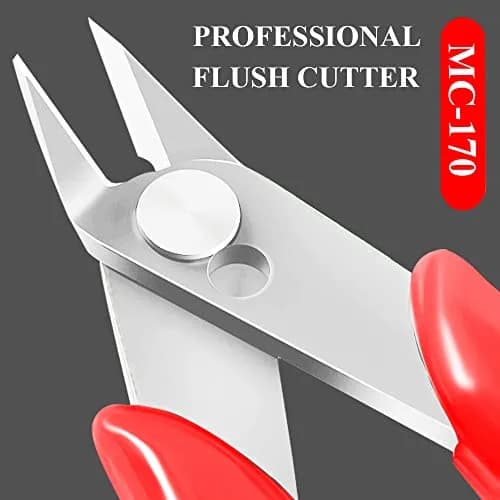 MONVICT 2 Pack Flush Cutters, 5 Inch Wire Cutter | Professional Flush Cut Pliers for Copper & Soft Wire thumbnail 3