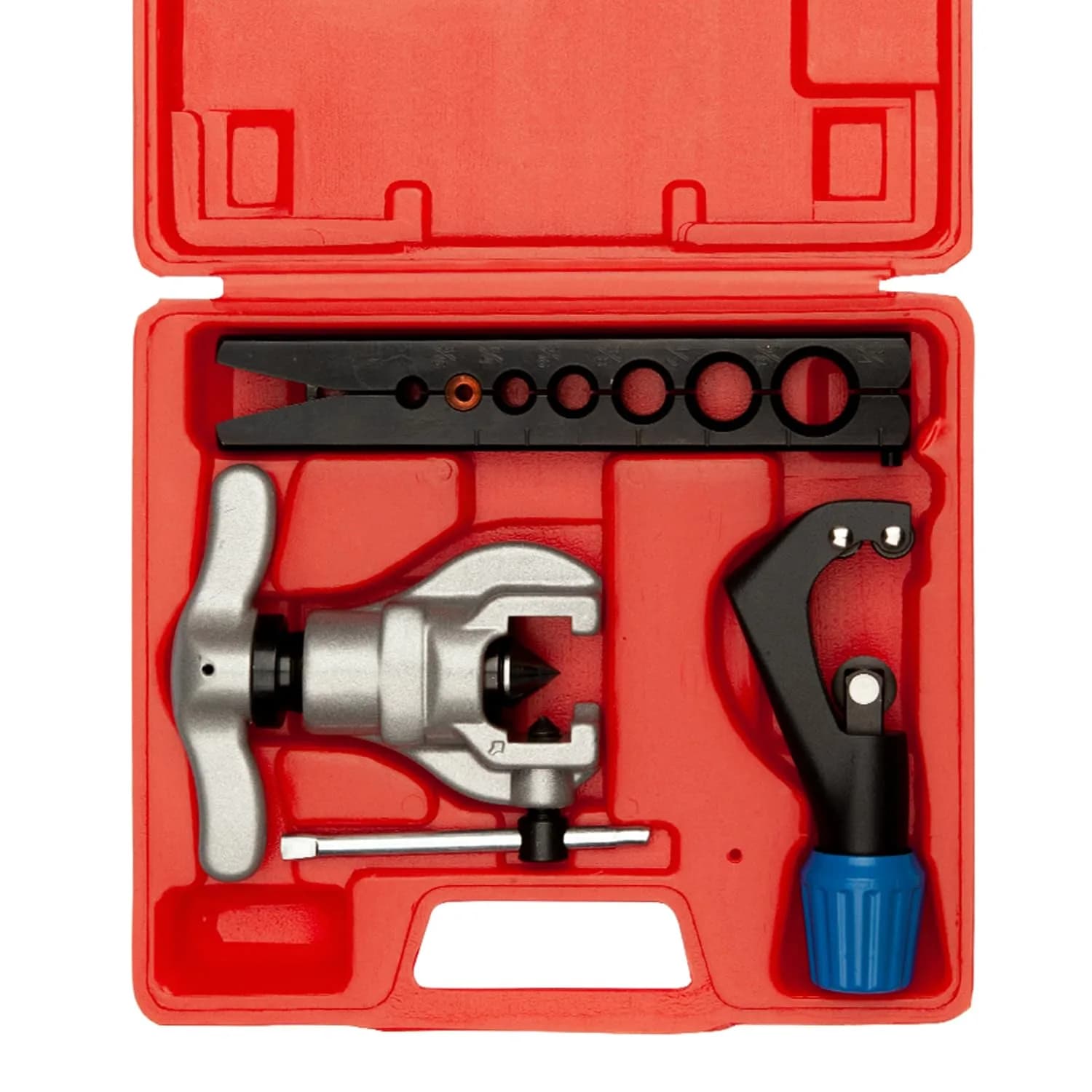 Wostore Eccentric Flaring Kit, 7 Dies 3/16-3/4" 45° Heavy Duty HVAC | Precise Flare Tool for Copper & Steel - main product image