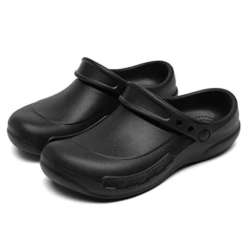 ZEENXIUYA Non Slip Chef Shoes Men's Waterproof Clogs Size 10 | Slip Resistant Kitchen Work Shoes thumbnail 1