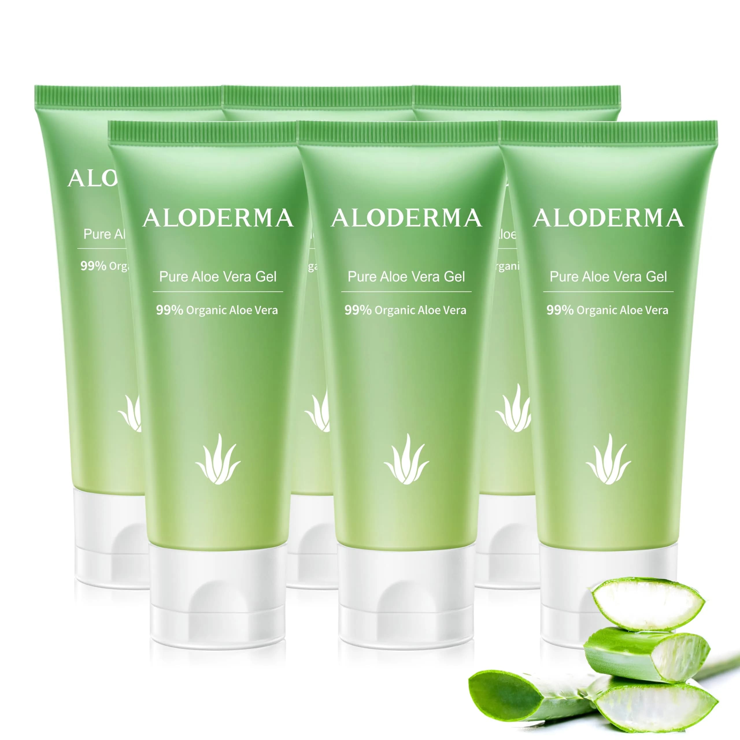 Aloderma Aloe Vera Gel 4.02oz | Organic, Hydrating & Soothing for Sensitive Skin