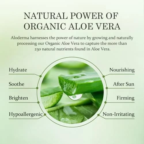Aloderma Aloe Vera Gel 4.02oz | Organic, Hydrating & Soothing for Sensitive Skin thumbnail 4