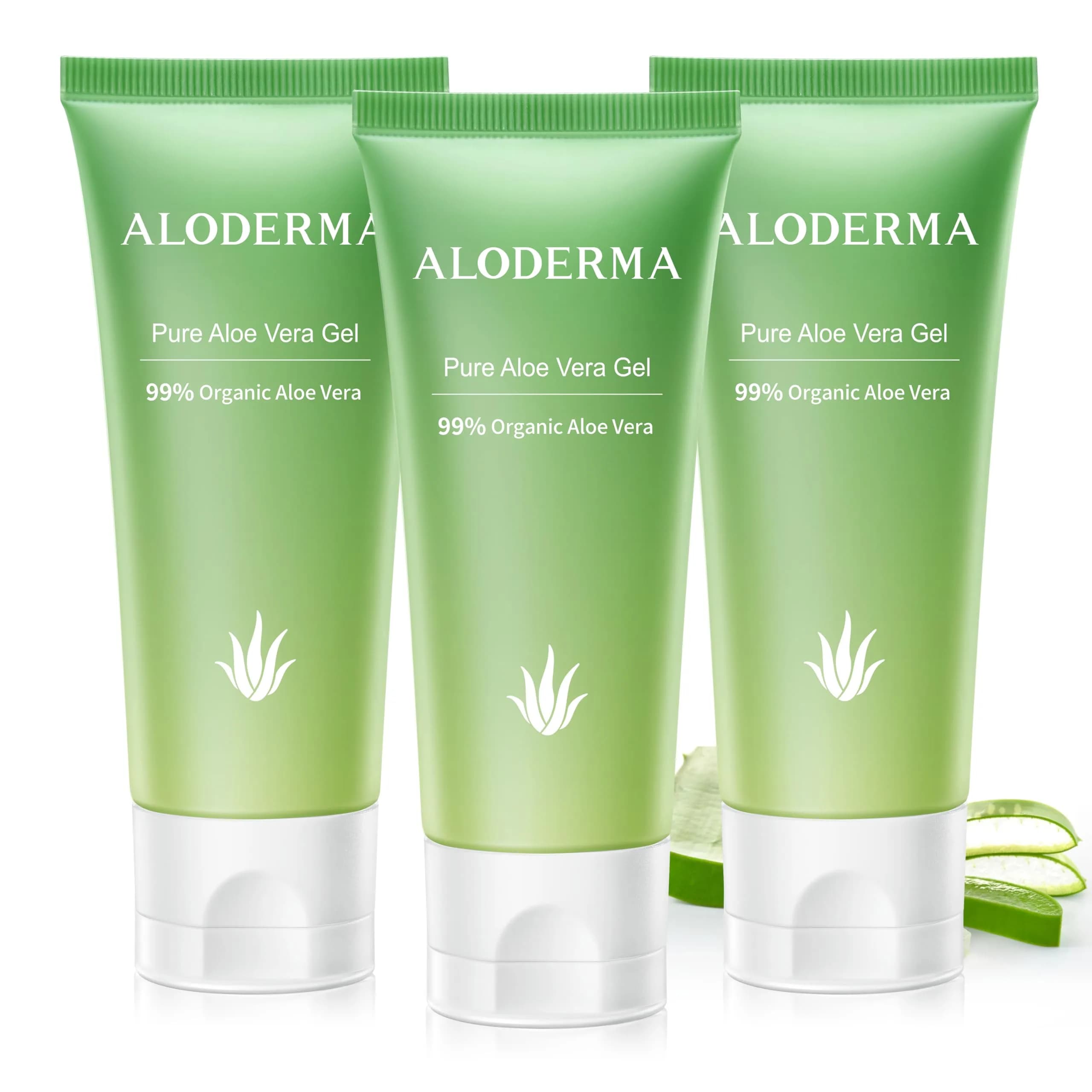 Aloderma Aloe Vera Gel 4.02oz | Organic, Hydrating & Soothing for Sensitive Skin — 342ml