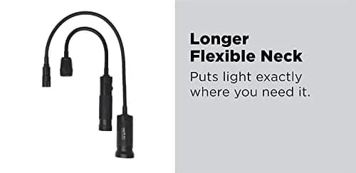 NextLED Flexible Shaft Magnetic LED Flashlight and Pickup Tool, 20 Inch Reach, 300 Lumens, Magnetic Base, Impact-Resistant Aluminum, IP-54 Rated thumbnail 4