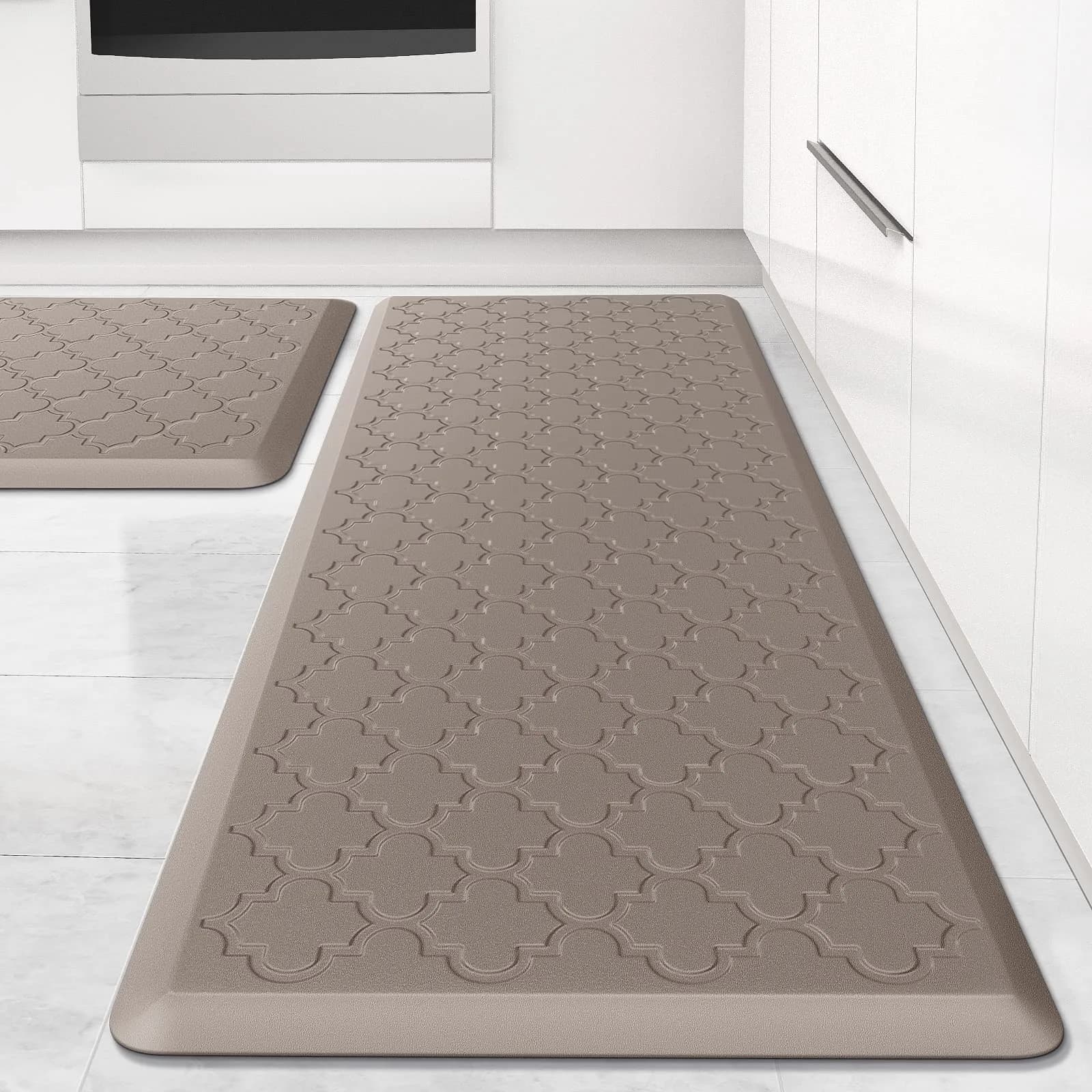 SoftDuo Anti-Fatigue Kitchen Mat Set 43.9cm x 61cm & 43.9cm x 120cm | Cushioned Comfort for Indian Kitchens