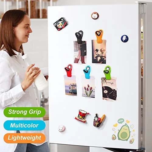 Jetmore 16 Pack Magnetic Chip Clips Bag Clips | Vibrant, Non-Slip Rubber Teeth, Reusable, Multi-Color, Versatile for Food & Office Use thumbnail 2