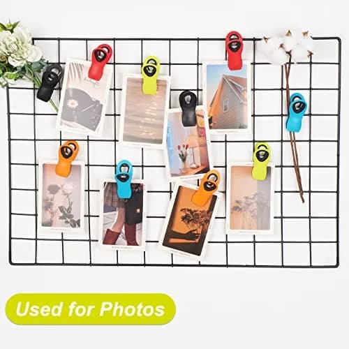 Jetmore 12 Pack Chip Clips Bag Clips with Magnet, Food Storage Clips | Strong Spring Grip thumbnail 5