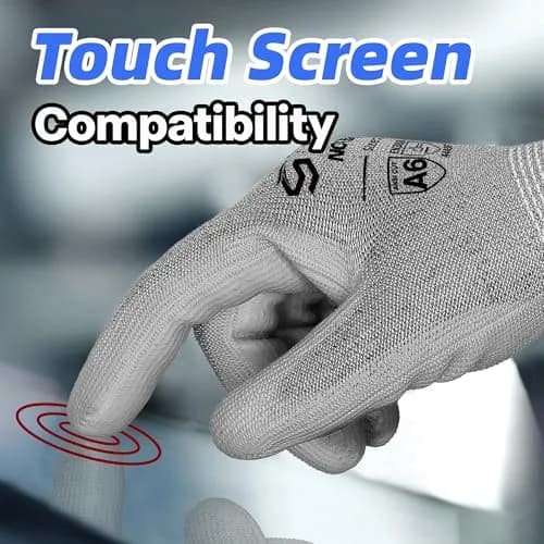 Schwer Cut Resistant Work Gloves A7, 3 Pairs, Large | ANSI A7 Certified for Heavy Duty Protection thumbnail 3