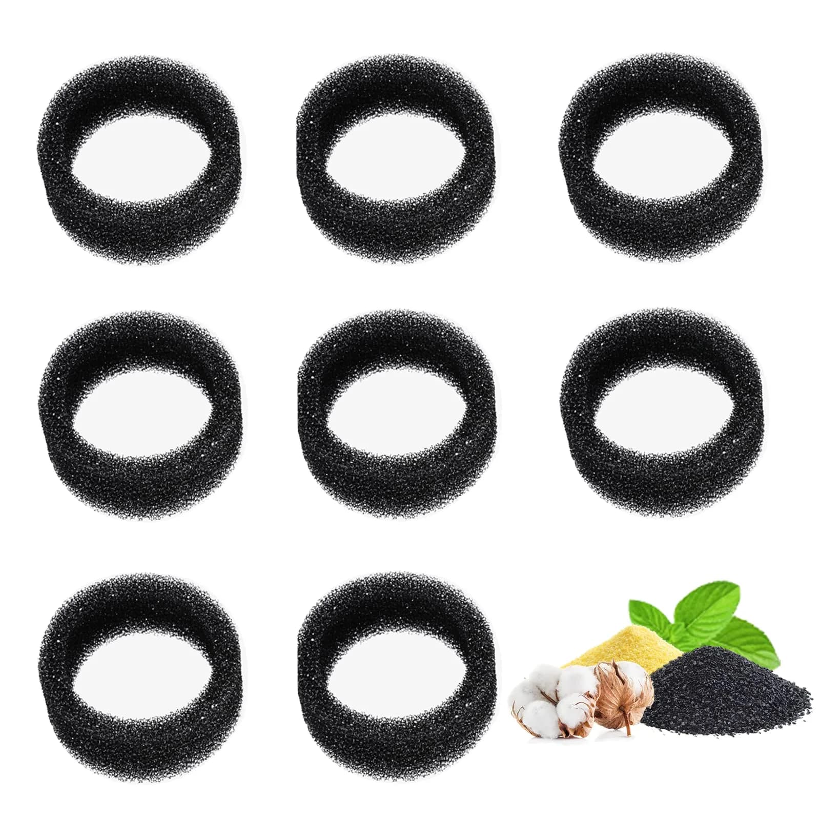 OYES Cat Water Fountain Filters Sponge 8 Pack | Protects Pump & Ensures Clean Water