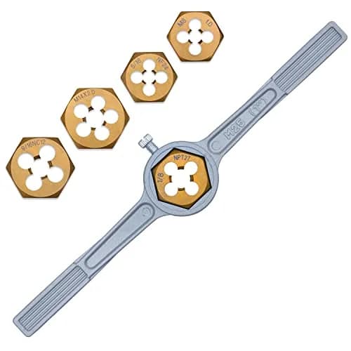 EFFICERE 86-Piece Master Tap and Hex Die Set | 3mm-16mm (M3-M16) & #4-5/8" SAE thumbnail 5