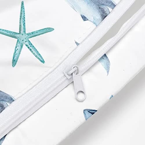 zcyxuuw Wet Dry Bag with Zipper Handle, 26 x 32 CM Waterproof Pouch for Swimsuit, Diapers, Gym Clothes, Makeup, Travel | Ocean Decor Starfish thumbnail 7