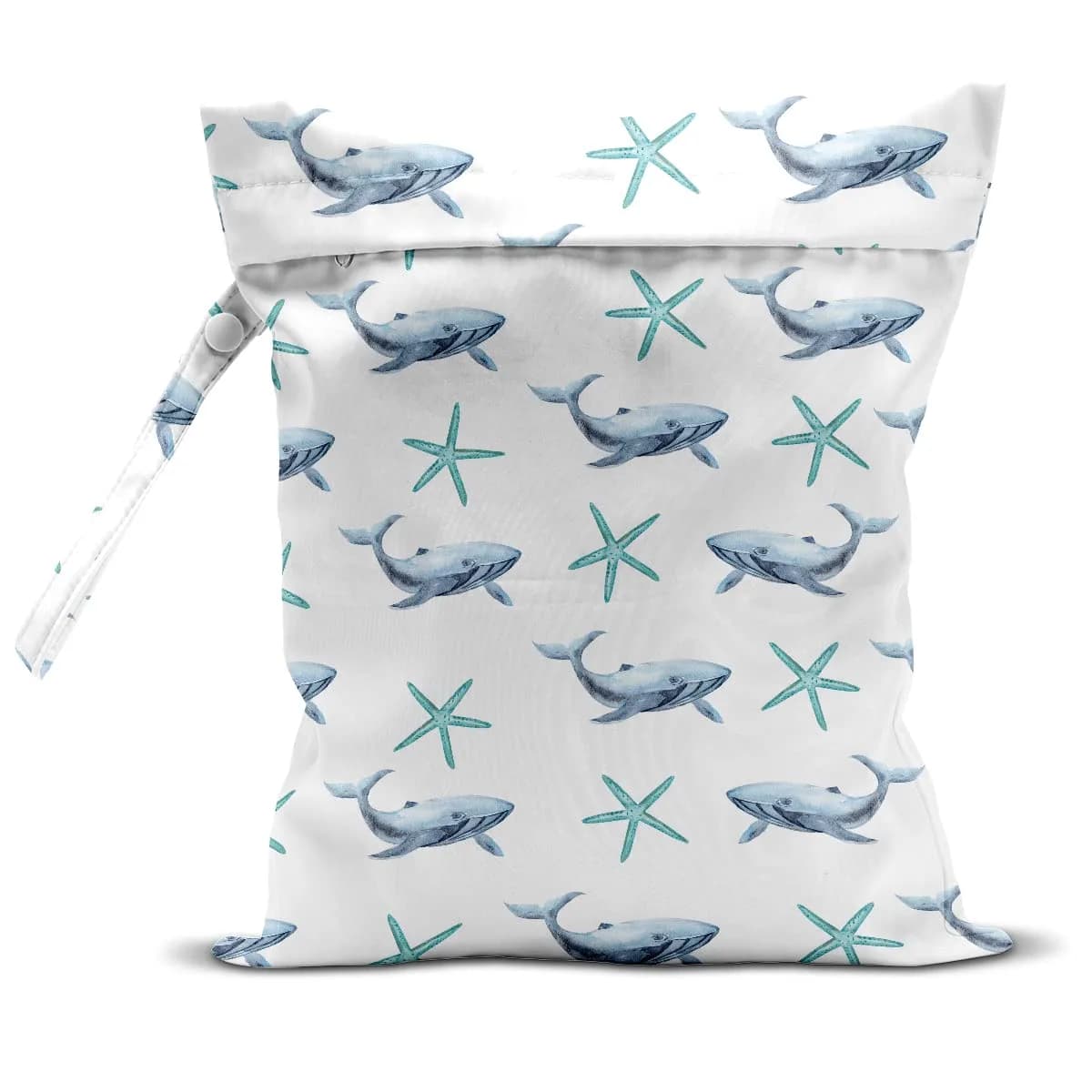 zcyxuuw Waterproof Wet Bag 26x32cm | Reusable Travel & Diaper Organizer with Handle — starfish-15