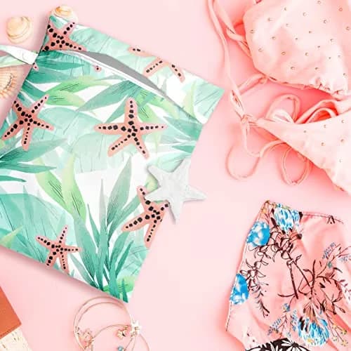 zcyxuuw Wet Bag Waterproof Reusable Beach & Travel Bag 26 x 32 CM | Multi-Purpose, Durable, Ocean Decor thumbnail 5
