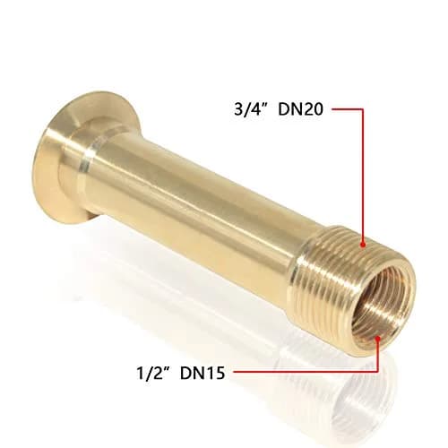 Hooshing Brass Bell Fountain Nozzle Spray Head 1/2" DN15 & 3/4" DN20 | Water Bell Pattern thumbnail 2
