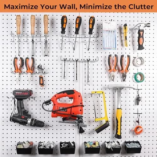 INCLY 278-Piece Pegboard Accessories Organizer Kit with Bins and Hooks | 10.7" L x 9" W x 4.3" H thumbnail 2