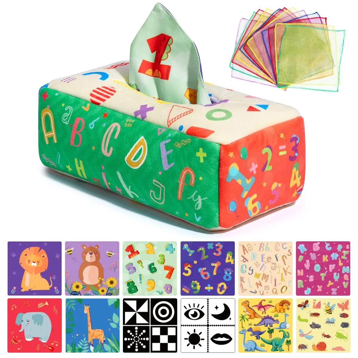 URMYWO Baby Tissue Box Toy, Montessori Baby Toys for 6-12 Months 1 Year Old Boy Girl | Sensory & Developmental Play - main product image