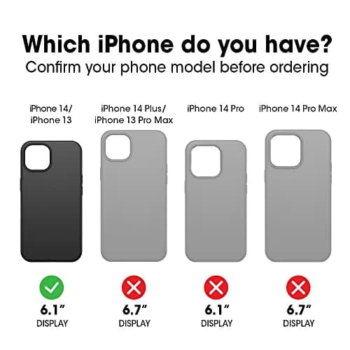 OtterBox Commuter Series Case for iPhone 14 & 13 - DONT BE BLUE (Blue), 153mm x 79mm x 14mm | Slim, Tough, Pocket-Friendly Protection thumbnail 2