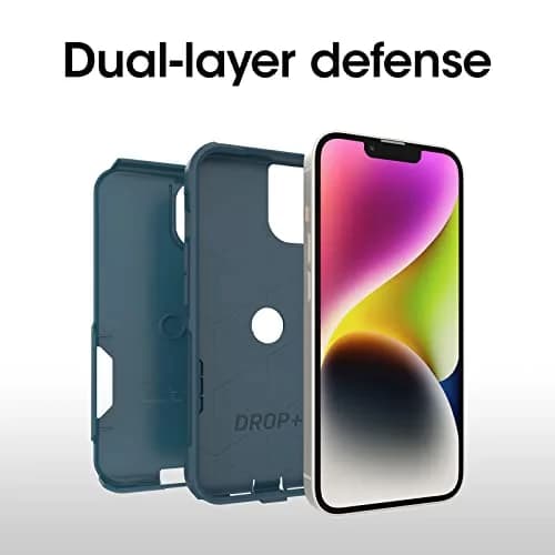 OtterBox Commuter Series Case for iPhone 14 & 13 - DONT BE BLUE (Blue), 153mm x 79mm x 14mm | Slim, Tough, Pocket-Friendly Protection thumbnail 3
