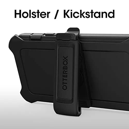 OtterBox Defender Series Case for iPhone 14 & iPhone 13 - Black, Rugged & Durable, with Port Protection & Holster Clip Kickstand (114 g / 0.25 lb) thumbnail 6