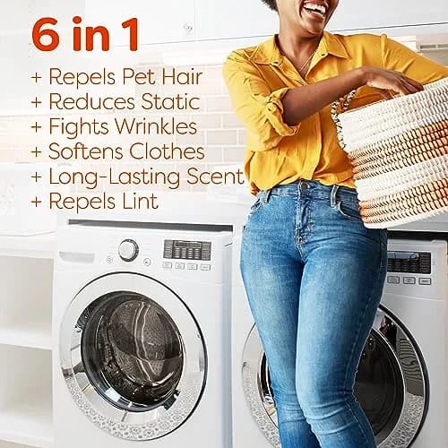 Bounce Pet Hair and Lint Guard Mega Dryer Sheets, 180 Count | Tackles 3X Pet Hair vs. Standard Bounce Sheets thumbnail 5