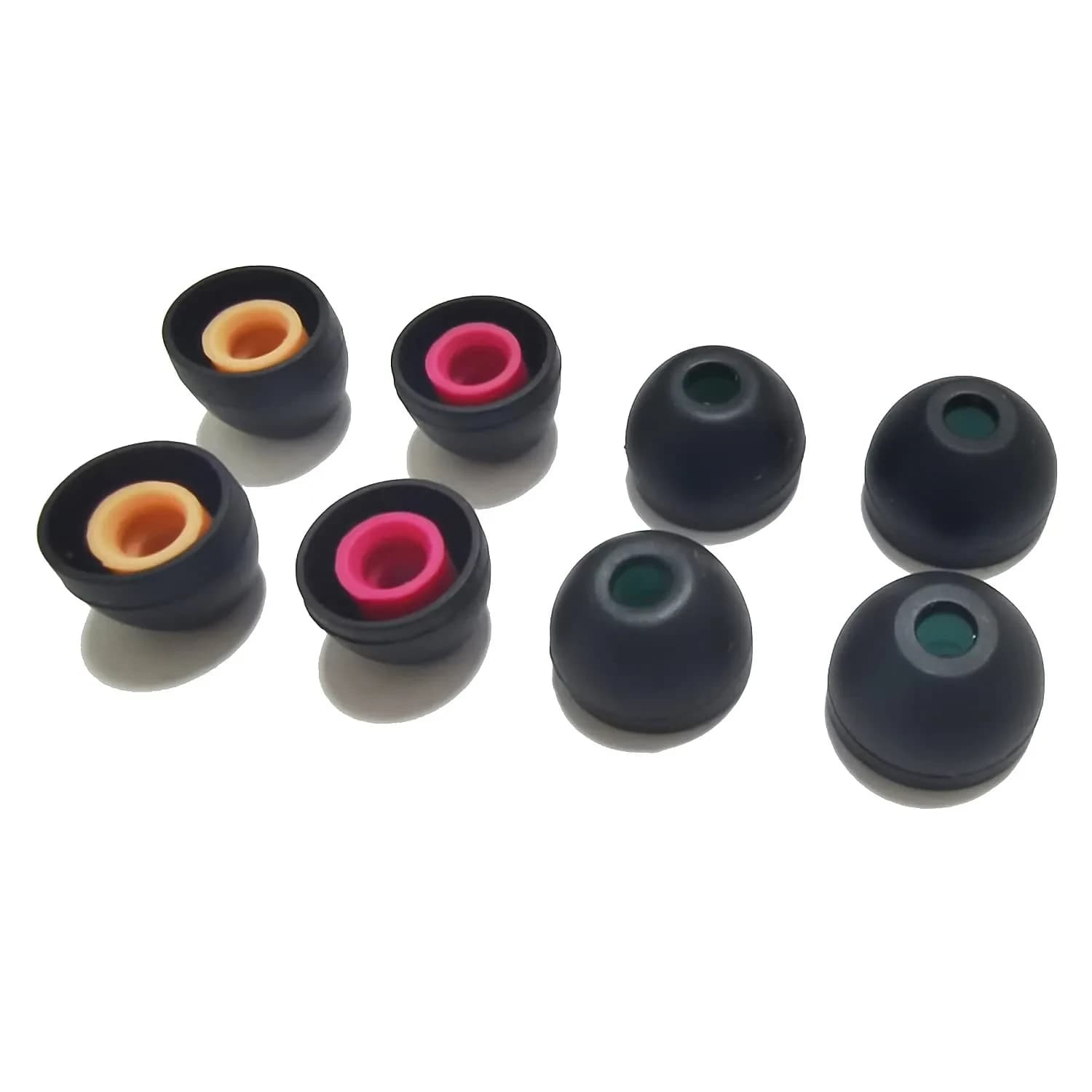 Mijusun Silicone Replacement Ear Tips for Sony WF-1000XM5/XM4/LinkBuds S/WF-C500 (4 Pairs, XS/S/M/L) | Noise Isolating Secure Fit — Silicone-2