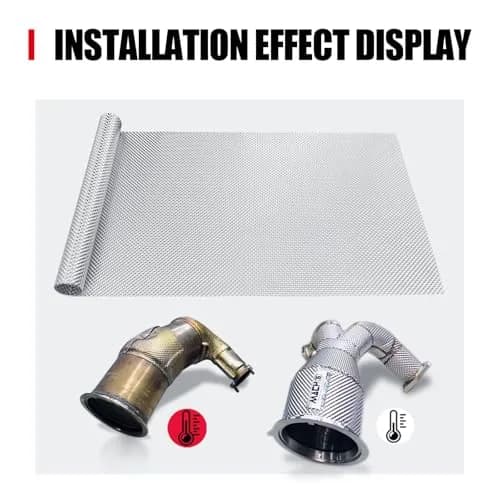 Peastorm Exhaust Heat Shield 15" x 39" | High-Temperature Aluminum Blocker thumbnail 5