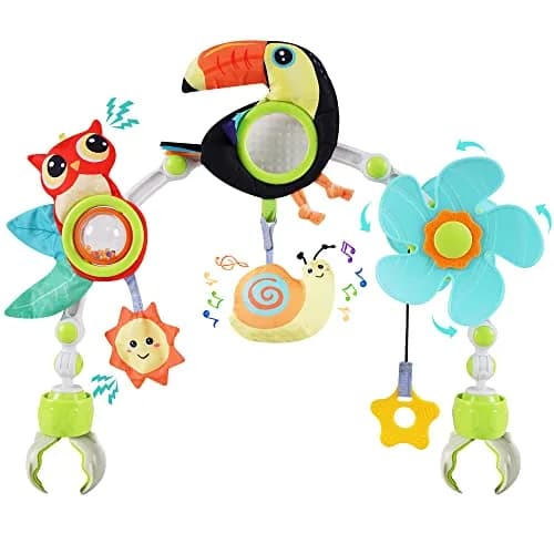 Lynncare Baby Arch Toy Adjustable Car Seat Toys Hanging Activity Toys | Stimulates Baby Senses & Motor Skills thumbnail 1