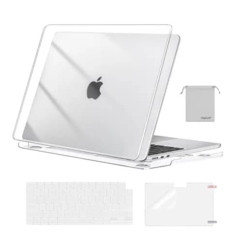 MOSISO Compatible with MacBook Air 13 inch Case M5 2026 M4 M3 M2 2025-2022 | Liquid Retina Display & Touch ID thumbnail 1