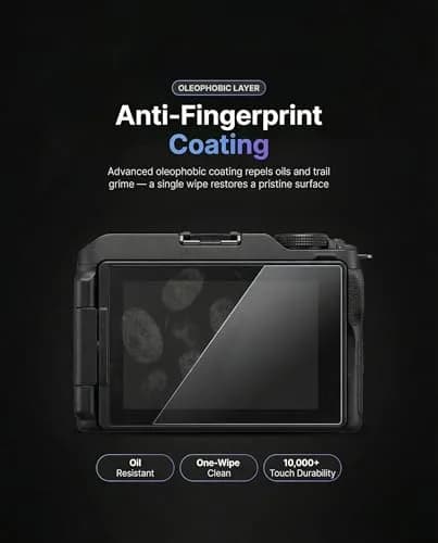 iDaPro Tempered Glass Screen Protector for Nikon Z30 3-Pack + Lanyard | 9H Hardness, Anti-Scratch, Anti-Bubble, HD Clarity, Anti-Fingerprint, Easy Install thumbnail 8