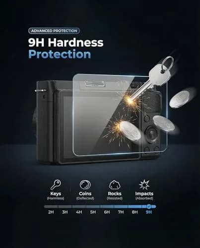 iDaPro Tempered Glass Screen Protector for Nikon Z30 3-Pack + Lanyard | 9H Hardness, Anti-Scratch, Anti-Bubble, HD Clarity, Anti-Fingerprint, Easy Install thumbnail 2