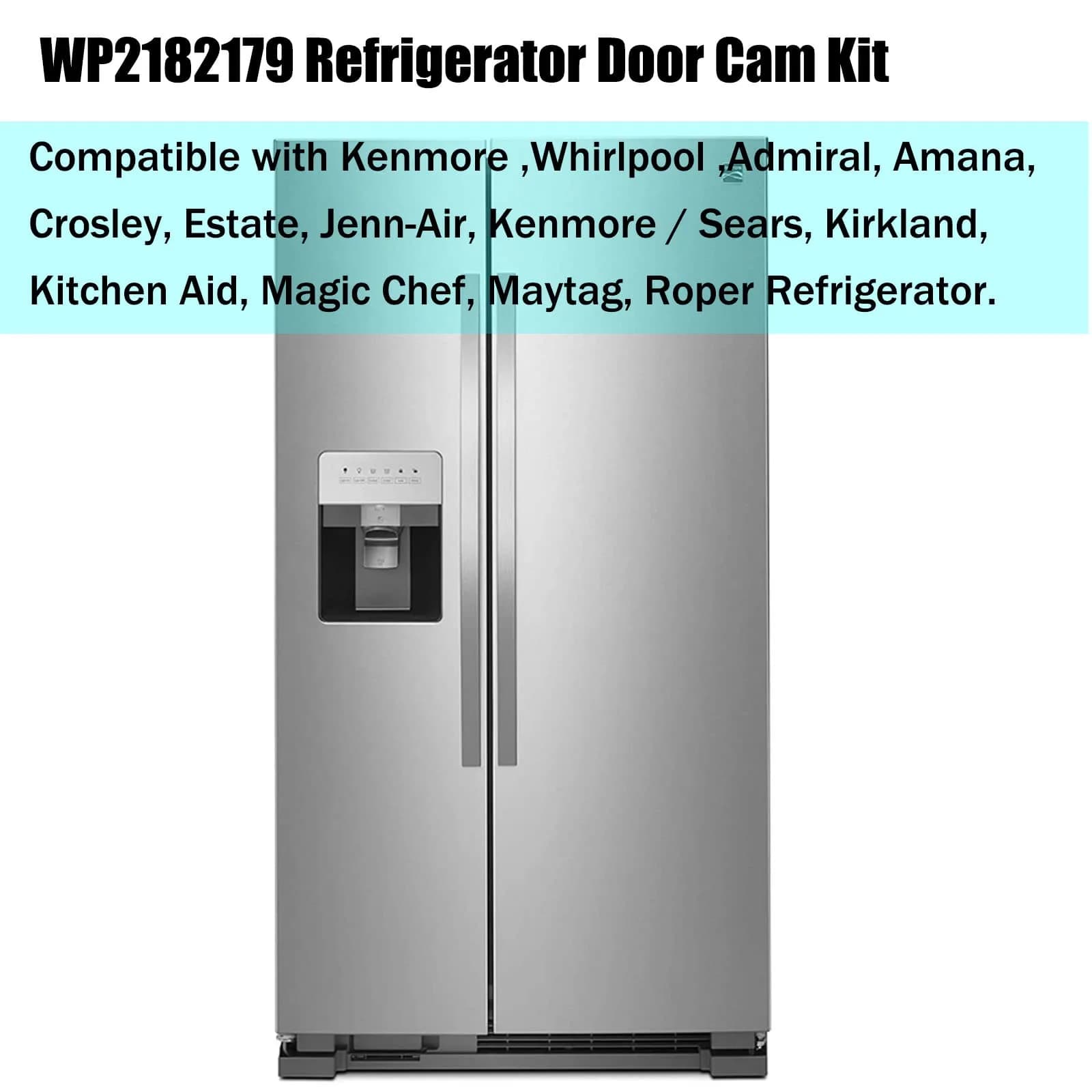Kscjdg Refrigerator Door Closer Cam Kit for Whirlpool Kenmore Amana Crosley Models | Refrigerator Parts thumbnail 2