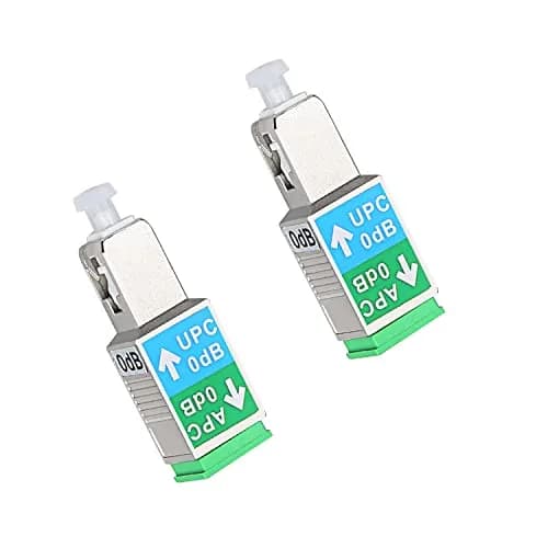 Duogalia Fiber Optic Adapter 2 Pack | Singlemode SM 9/125 Hybrid Connectors for Home & Professional Use thumbnail 1