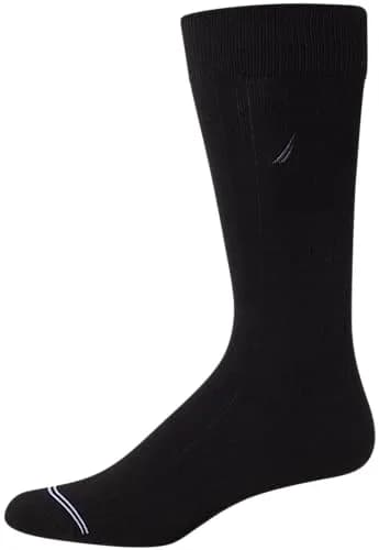 Nautica Mens Dress Socks Business Formal Comfort Stretch Crew Socks 10 Pack | Breathable, Reinforced Toe & Heel, Mid-Calf Length thumbnail 5