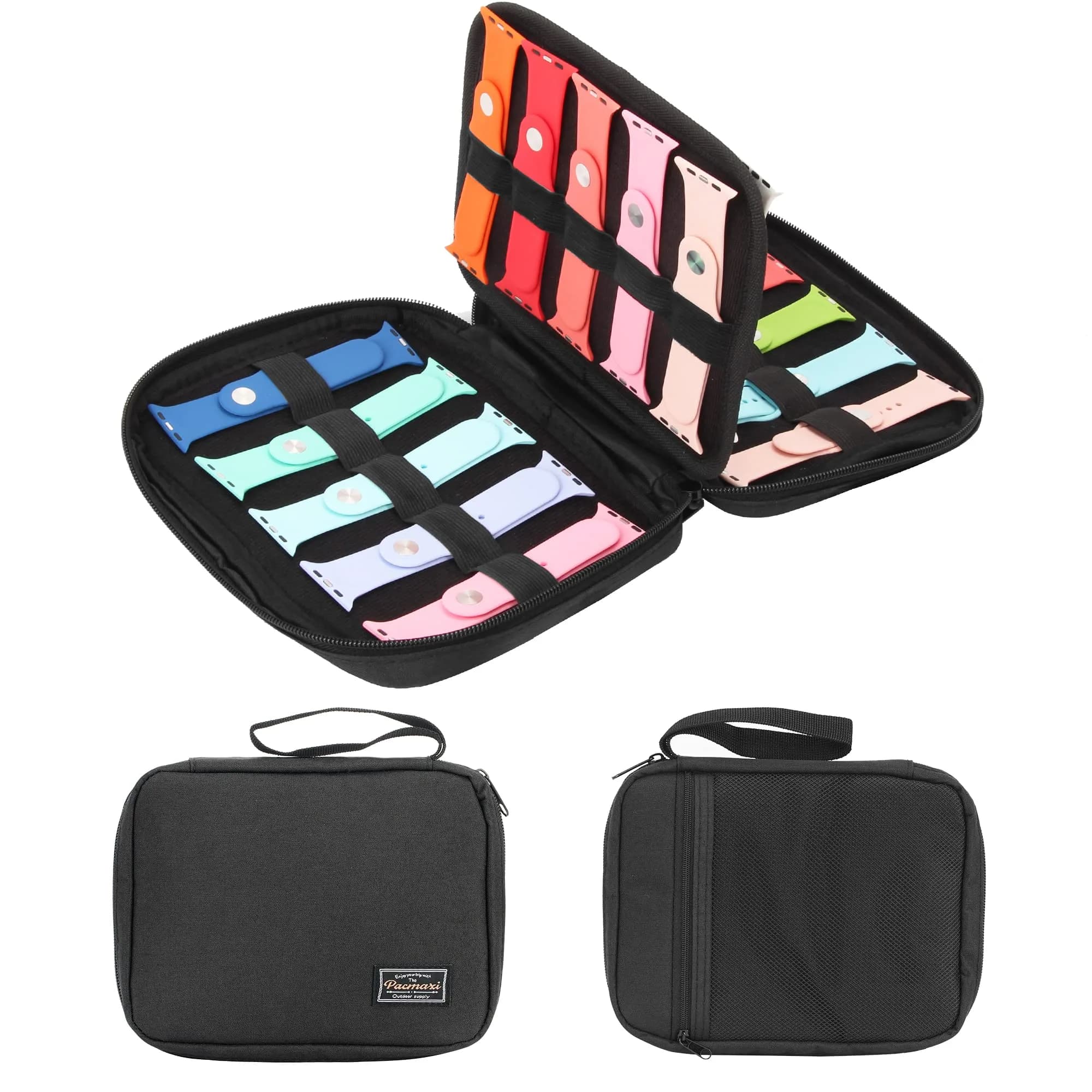 PACMAXI Watch Bands Storage Case | Holds 20 Watch Straps, Compact & Portable