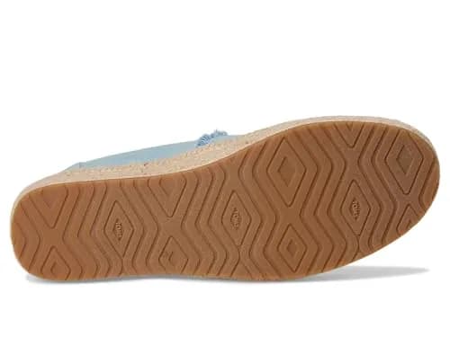 TOMS Women's Valencia Platform Espadrille 8 | Pastel Blue Washed Denim Casual Comfort thumbnail 4