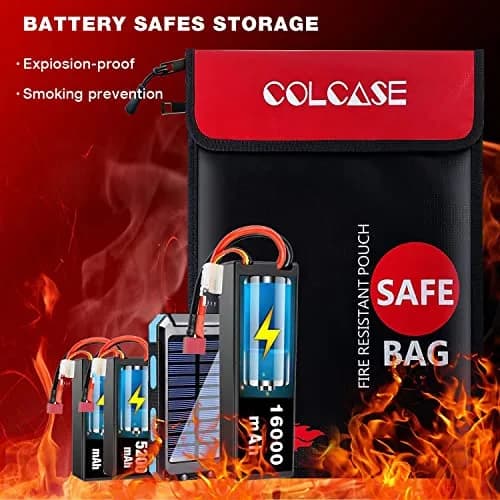 COLCASE Fireproof Document Bag 2 Pockets 38cm (15 Inches) | Fire & Waterproof Protection thumbnail 6