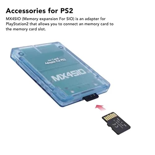 Yoidesu Memory Adapter for PS2 Fat Console | Blue ABS Card Reader for SIO2SD thumbnail 2