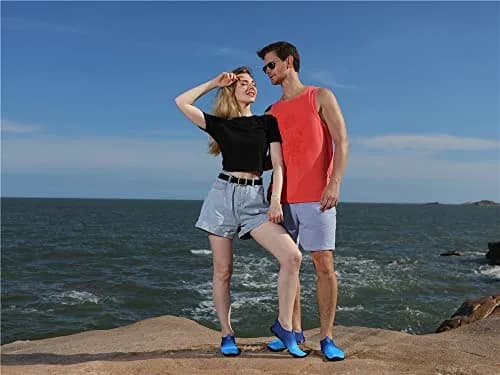 Vsufim Quick-Dry Water Sports Barefoot Shoes Aqua Socks for Women Men | Breathable, Lightweight & Water-Resistant thumbnail 3