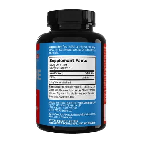 ProLab Caffeine 200mg Tablets, 200 Count | Energy, Focus & Endurance thumbnail 6